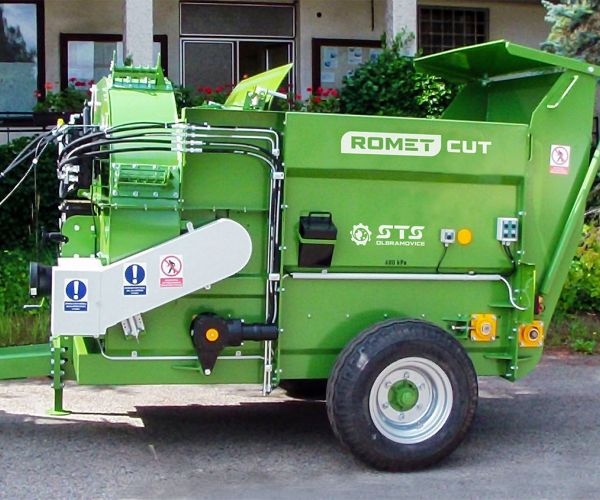 ROMET CUT FIX s pevným výfukem vpravo a se třemi sadami protiostří