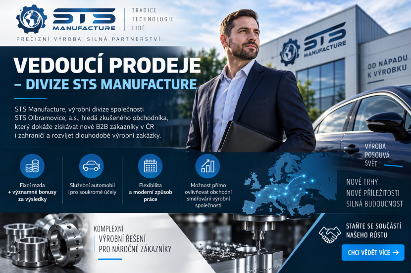 Vedoucí prodeje – divize STS Manufacture
