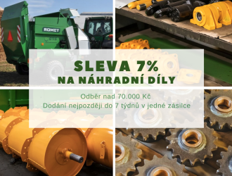 Sleva 7% na náhradní díly